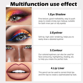 evpct eyeliner in use on eye demonstrating easy application