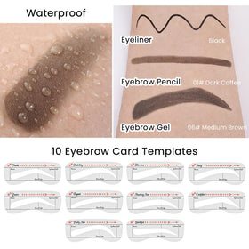 evpct in-use model applying stencil for quick natural brows