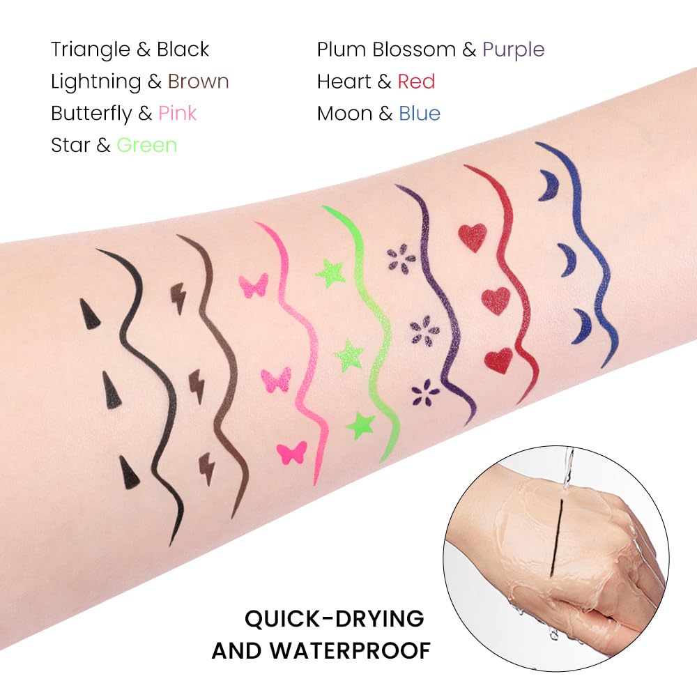evpct in use wing stamped on outer eye demonstrating instant matching wings