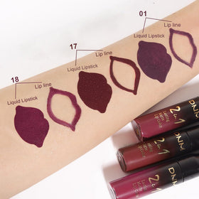 evpct lifestyle shot worn with evening makeup conveying bold long-lasting confidence