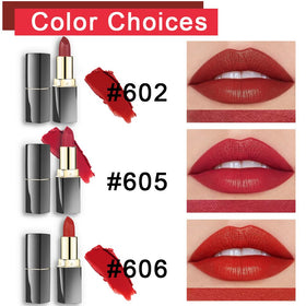 evpct lipstick bullets close-up highlighting smooth velvet finish and pigment