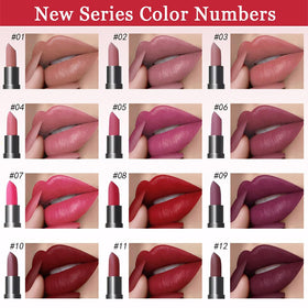 evpct lipstick tube closeup showing matte case and smooth bullet tip