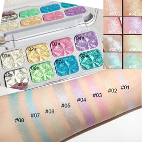 evpct on model cheekbone highlight illustrating luminous finish and dimension