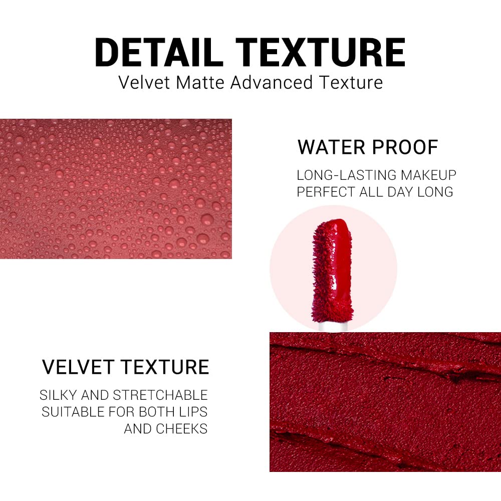 evpct texture swipes on skin showing velvety finish and smooth coverage for comfortable wear