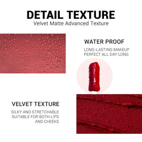 evpct texture swipes on skin showing velvety finish and smooth coverage for comfortable wear