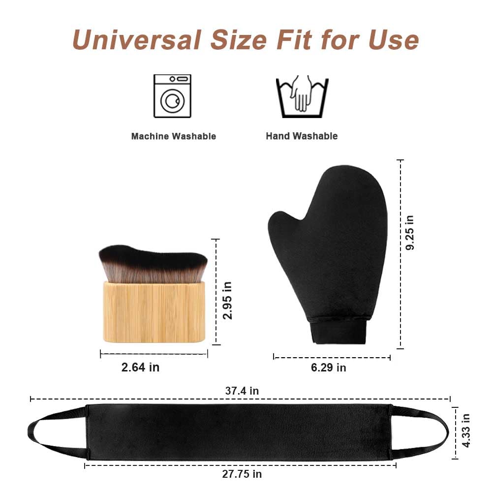 EVYTTA kit packed in a travel pouch for portable, salon-quality tanning on trips