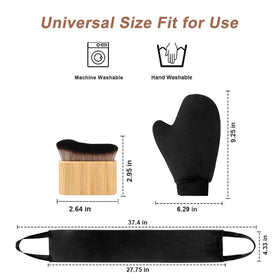 EVYTTA kit packed in a travel pouch for portable, salon-quality tanning on trips