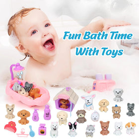 Excalla bath bomb fizzing in a bathtub creating bubbles and gentle colored water