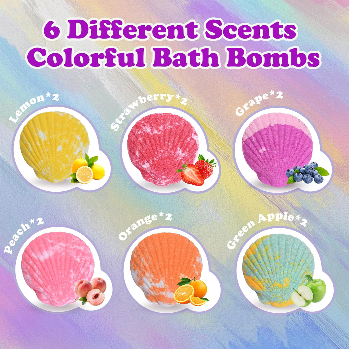 Excalla gift box open with arranged bombs benefit: ready-to-gift party favor