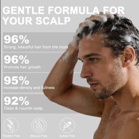 Excalvo lather close-up showing gentle foam and effective cleansing benefit