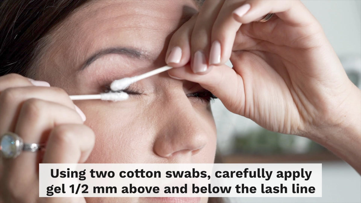 Existing Beauty before-and-after removal comparison showing cleaner natural lashes after use