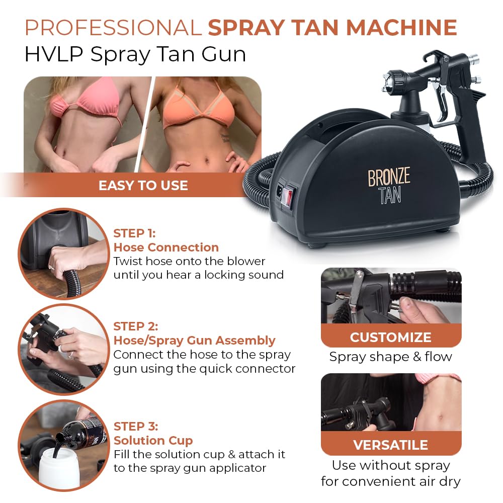 Existing Beauty Bronze Tan nozzle close-up highlighting precise spray control