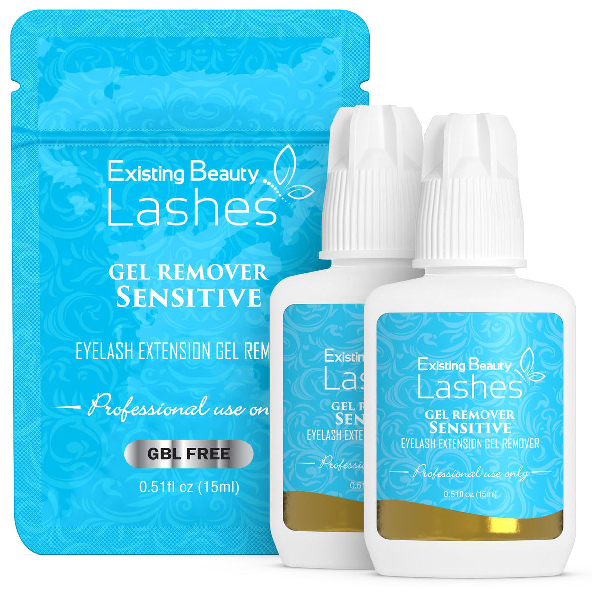 Existing Beauty front packaging showing two 15 ml bottles and branding for quick identification