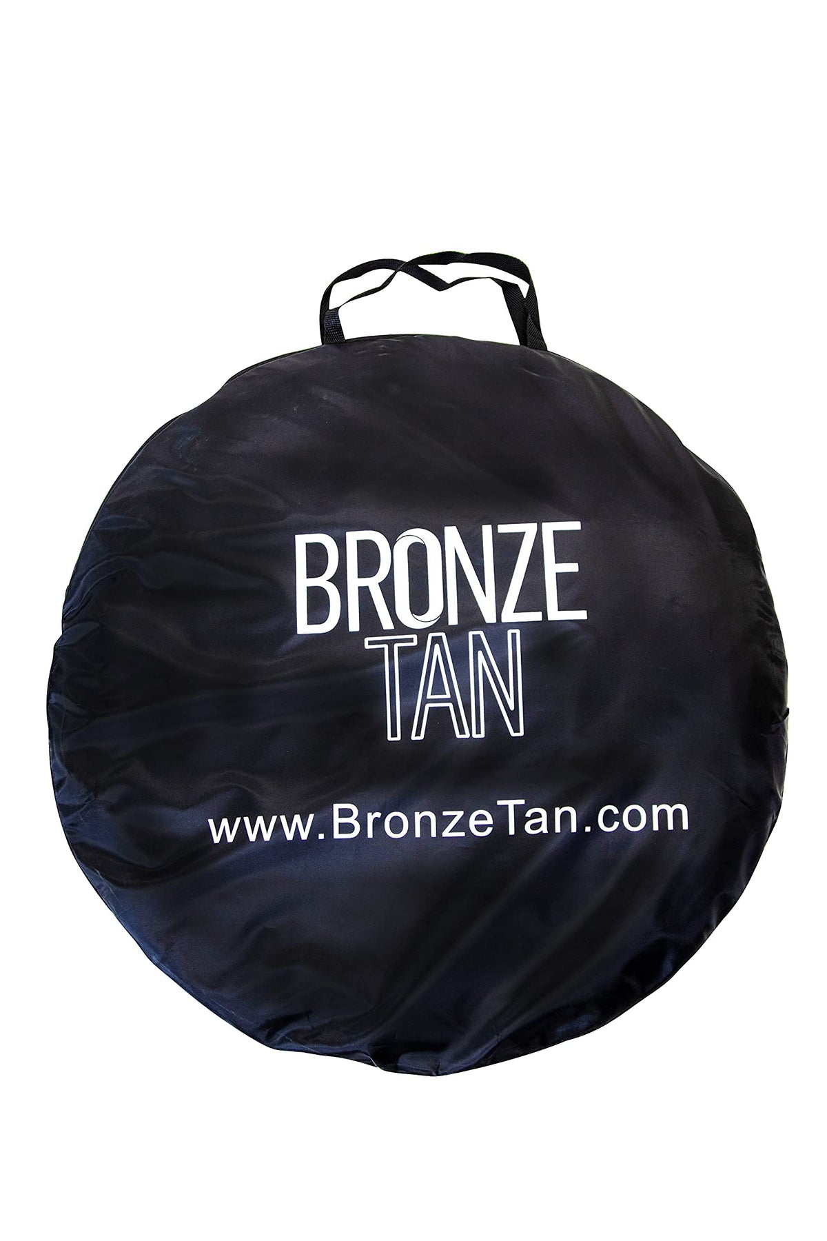 Existing Beauty tent in use during a spray session showing tidy, mess-free application benefit