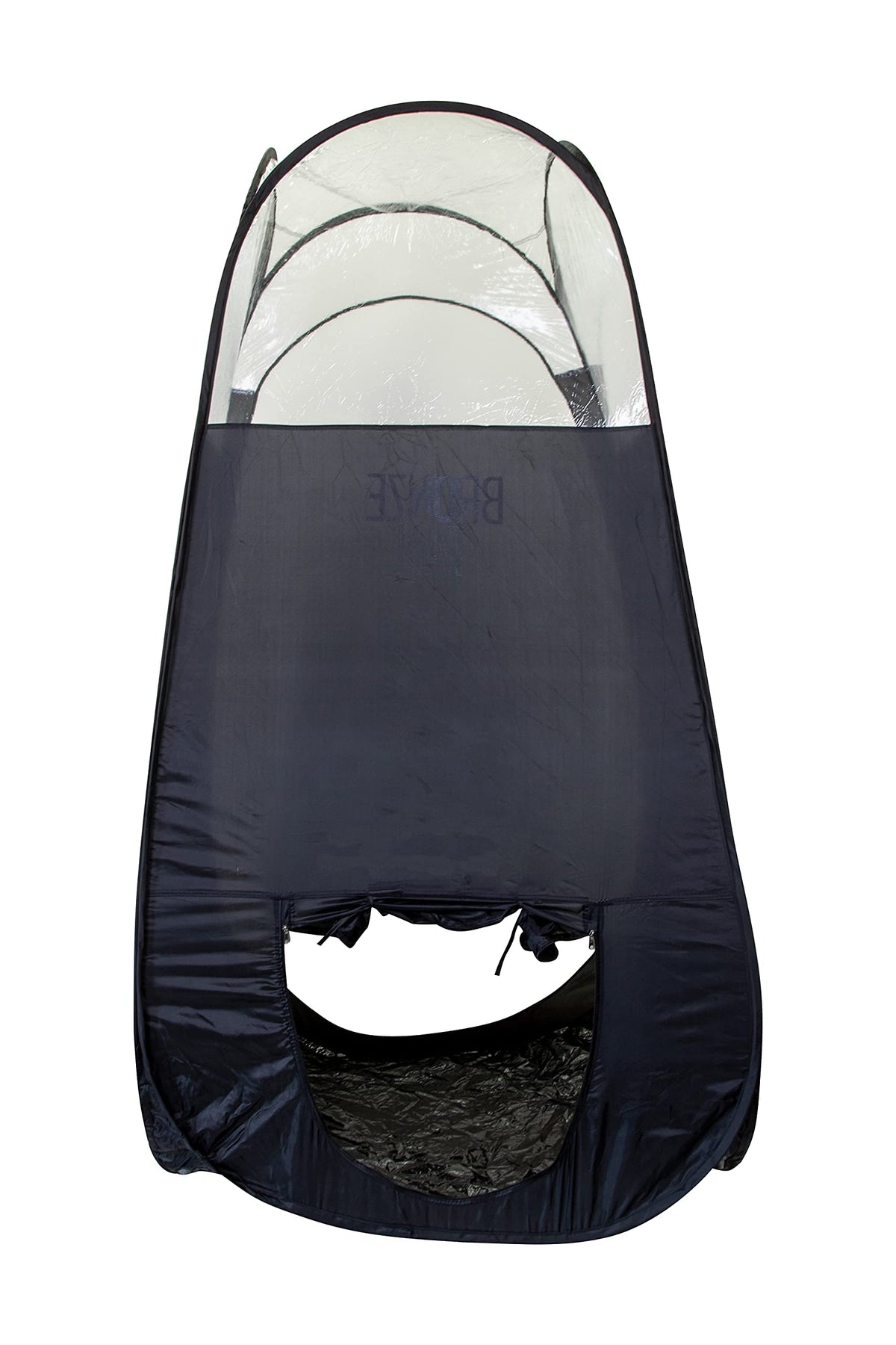 Existing Beauty tent beside chair and equipment showing size and scale convenience benefit