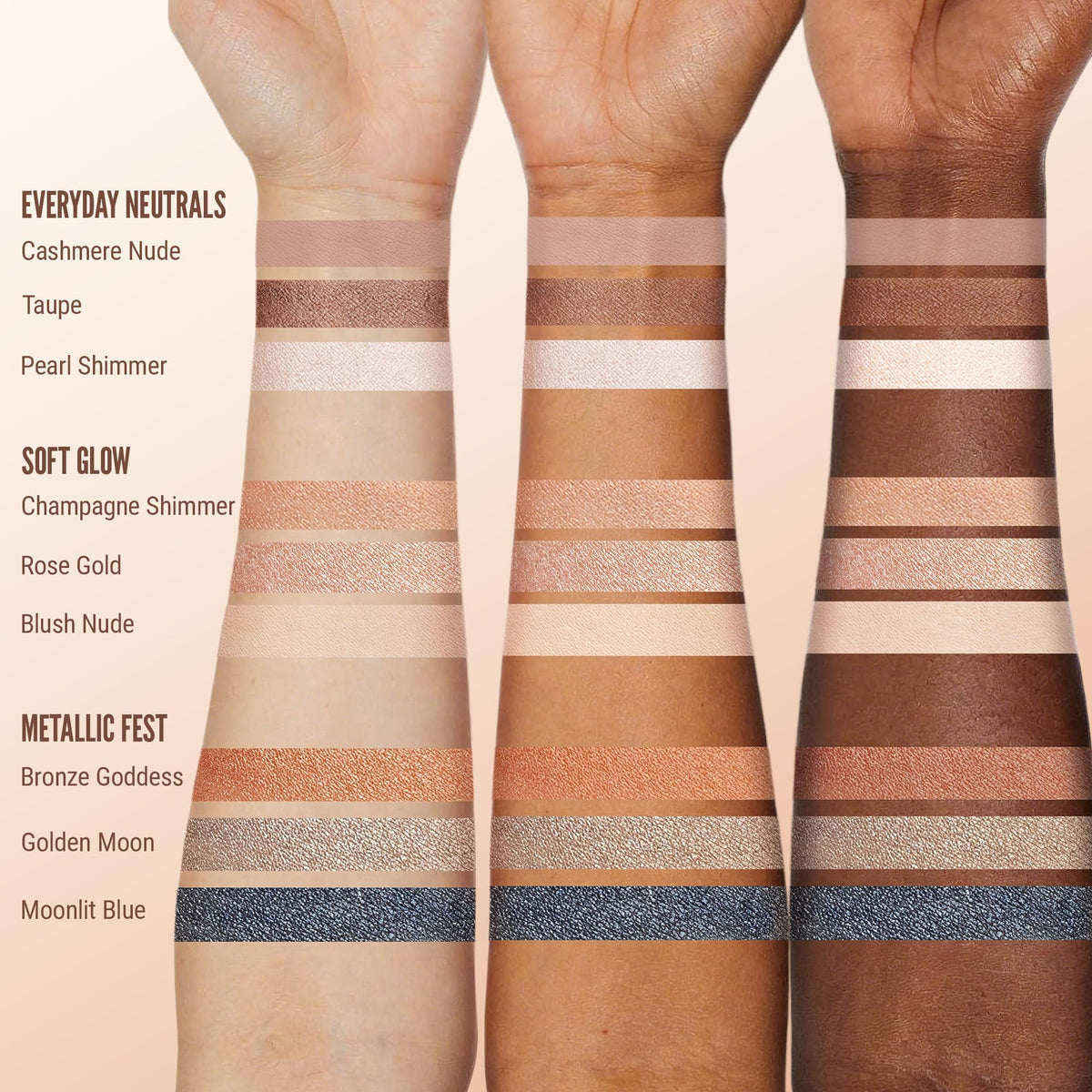 exmiloo three sticks inside a travel pouch highlighting convenience for touch-ups