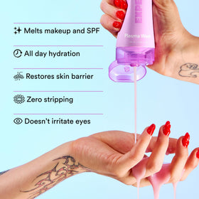 Experiment bottle in hand for scale, shows compact 5.0 fl oz size and portability