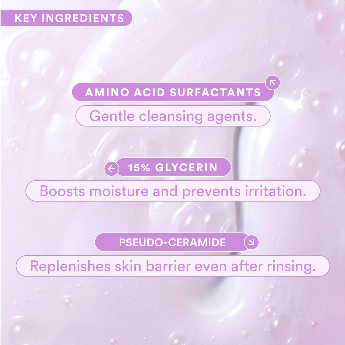 Experiment pump dispensing cleanser, demonstrates easy controlled application benefit