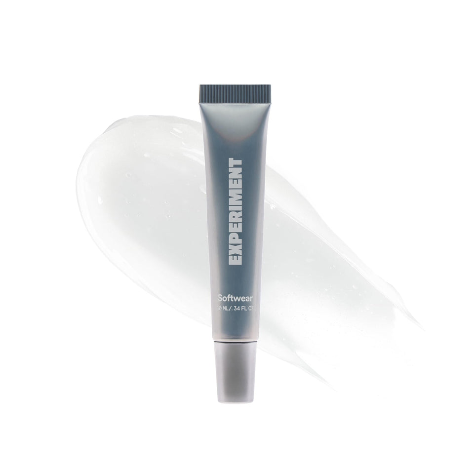 Experiment Softwear front label showing product name and hydration benefit