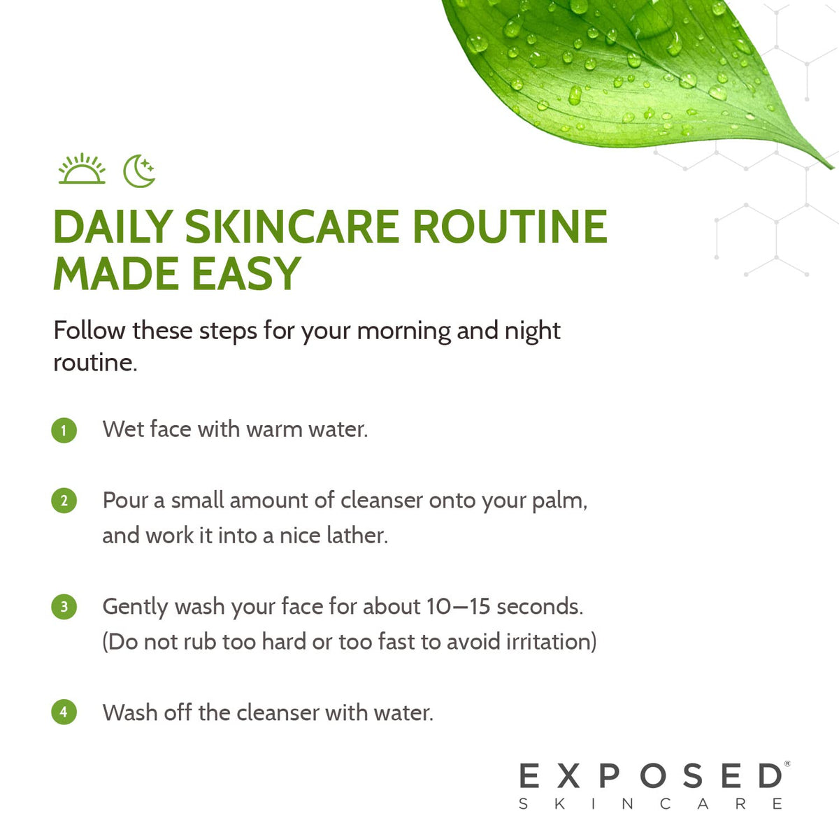 Exposed Skin Care cruelty-free badge in lifestyle shot supporting ethical choice