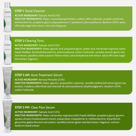 Exposed Skin Care labeled ingredients closeup highlighting natural, non-toxic formulation
