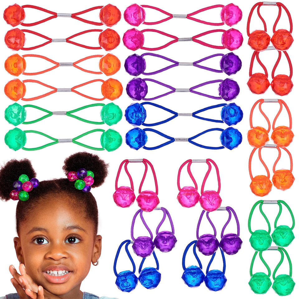 EXPRESSIONS front pack showing 24 ponytail balls and colorful value benefit