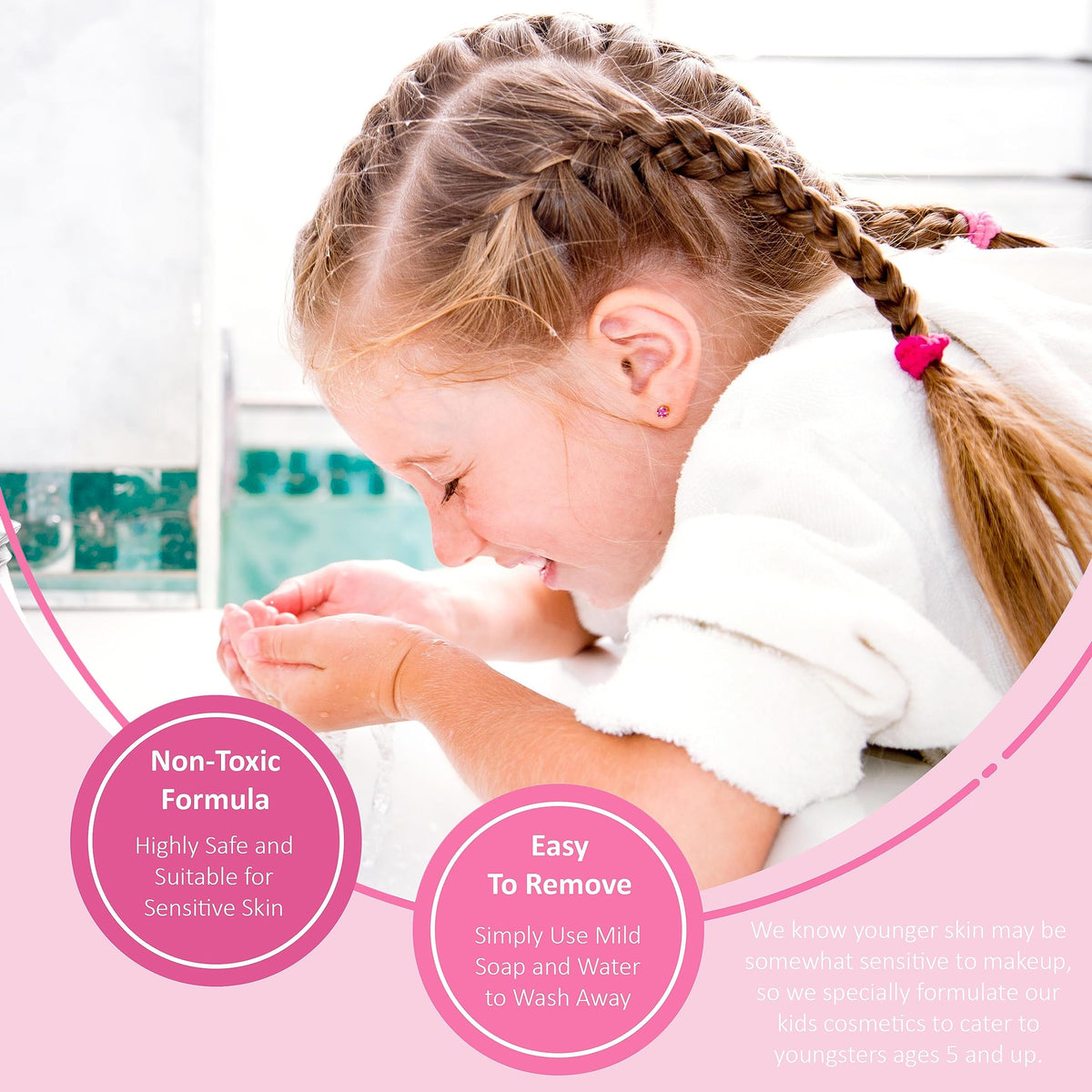 Expressions girl doe-foot applicator closeup demonstrating precise, mess-minimizing application