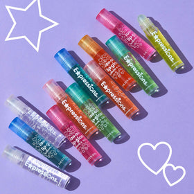 Expressions Girl flavor lineup with colorful tubes showcasing fruity options and variety