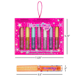 Expressions girl size comparison with coin indicating compact 0.26 oz wand portability