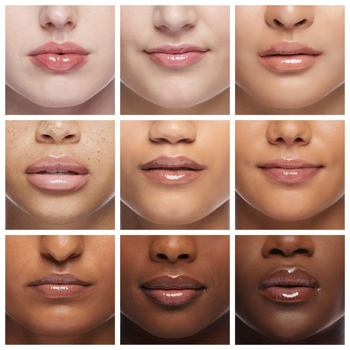 Expressions Girl texture swatches on skin showing light glossy finish and quick removal