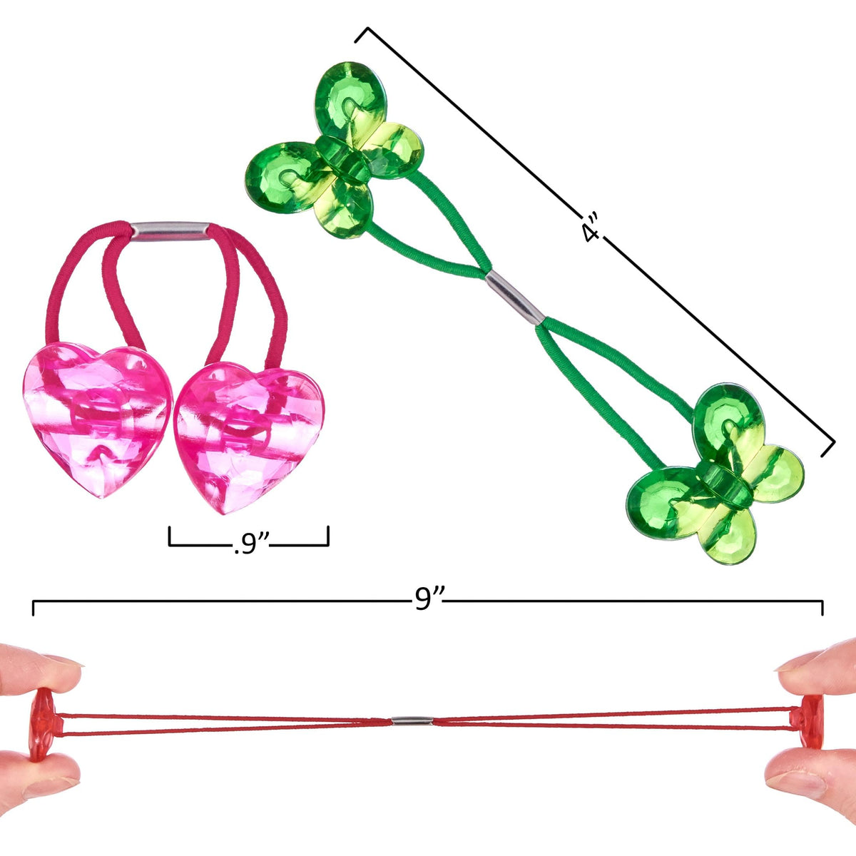 expressions stretched twin-bead elastic demonstrating flexibility and secure hold