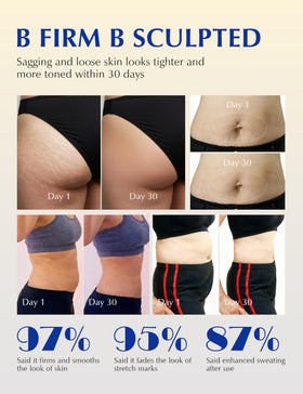 EXPRESSIONS WELLNESS applying gel to thigh to support firmer-looking skin