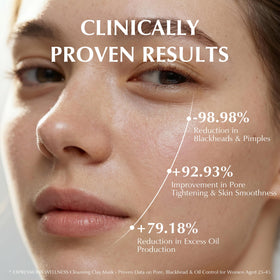 EXPRESSIONS WELLNESS rinsing mask demonstration showing easy removal and clean feel
