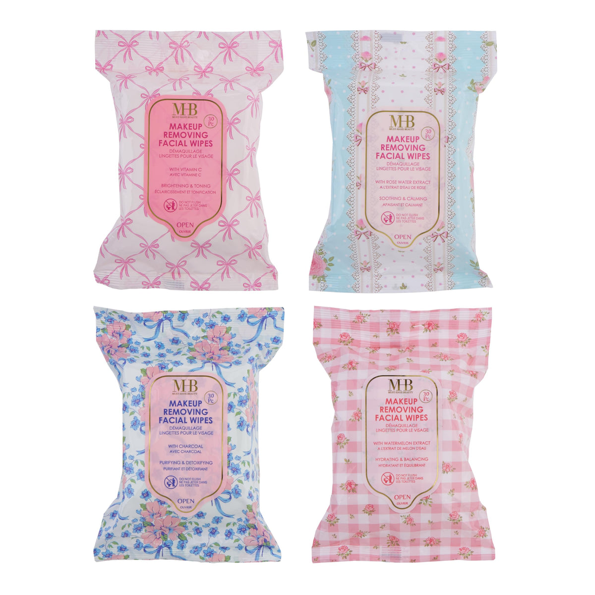 EXPRESSIONS wipe in hand removing makeup on cheek for quick, effective cleansing