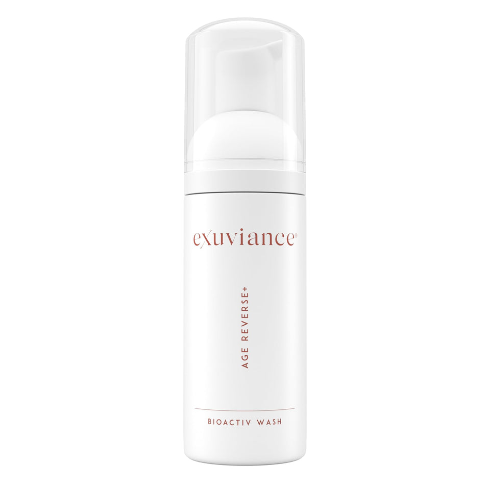 EXUVIANCE front packaging showing cleanser and brand trust