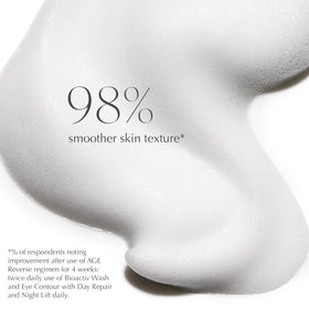 EXUVIANCE creamy foam texture close-up for gentle exfoliation