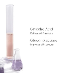 EXUVIANCE foaming cleanser staged on bathroom counter, suggests routine-ready convenience