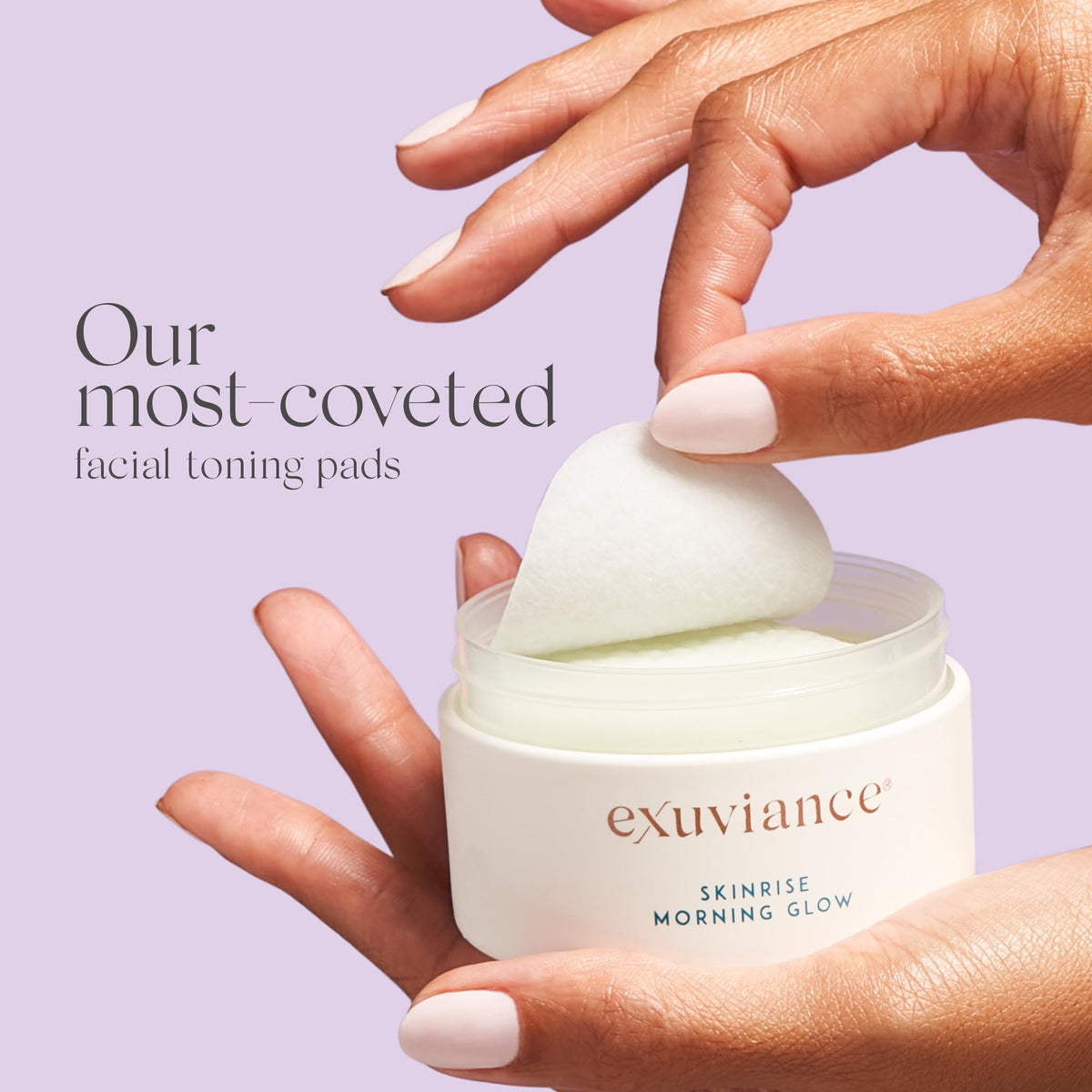 EXUVIANCE ingredient label with PHA, green tea and cucumber benefits