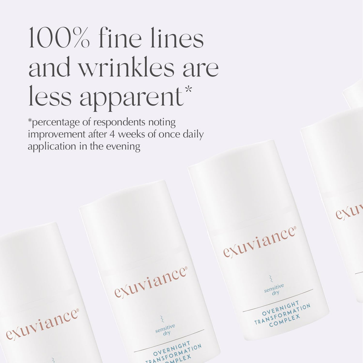EXUVIANCE cream on palm demonstrating easy application and absorption benefit