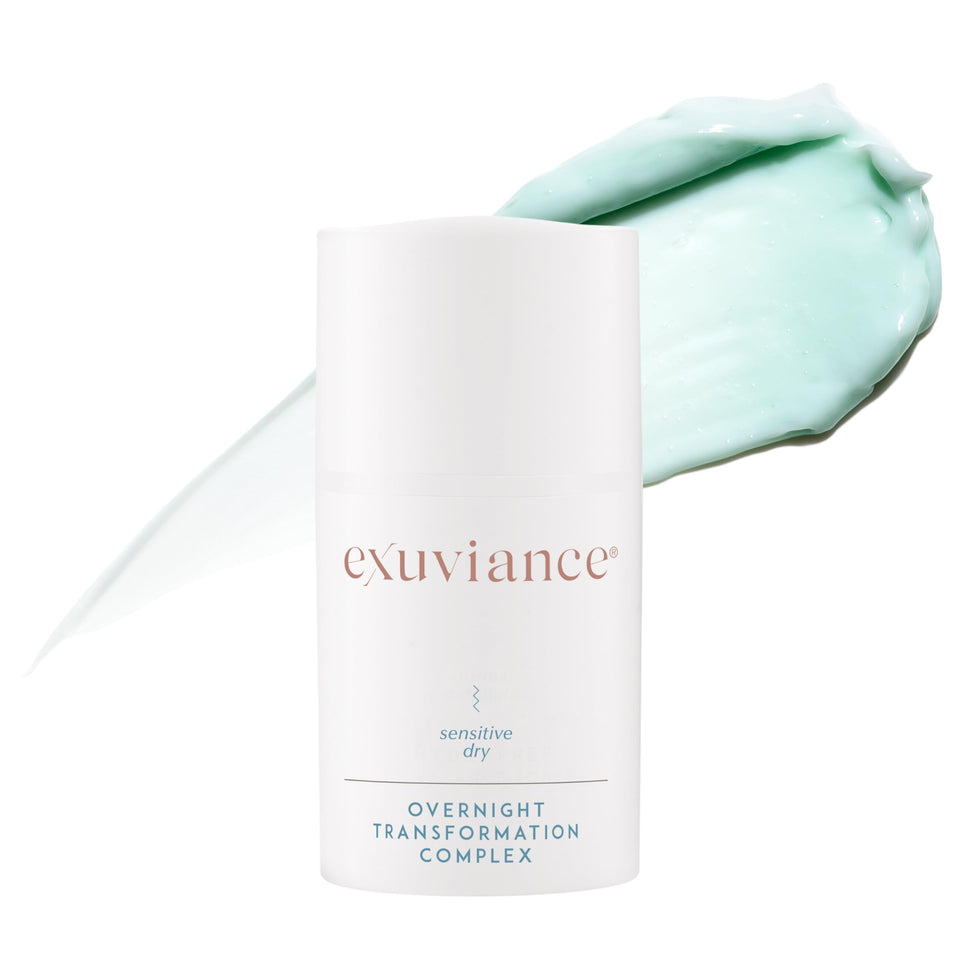 EXUVIANCE front packaging 50g showing clear label and lightweight benefits