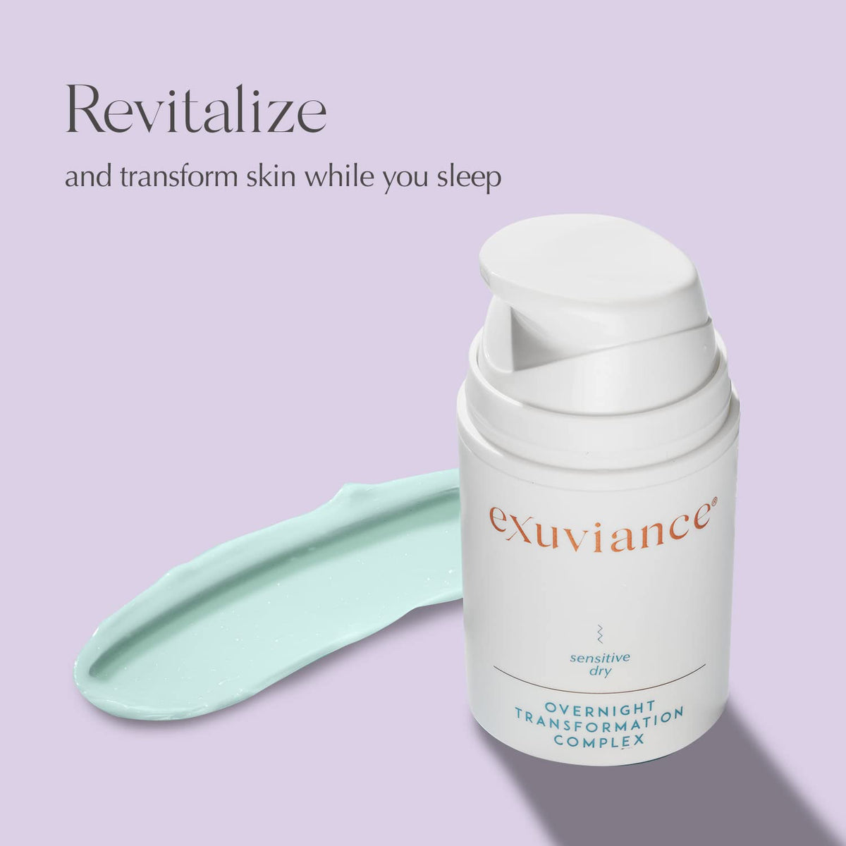 EXUVIANCE ingredient label detail emphasizing hyaluronic acid benefit