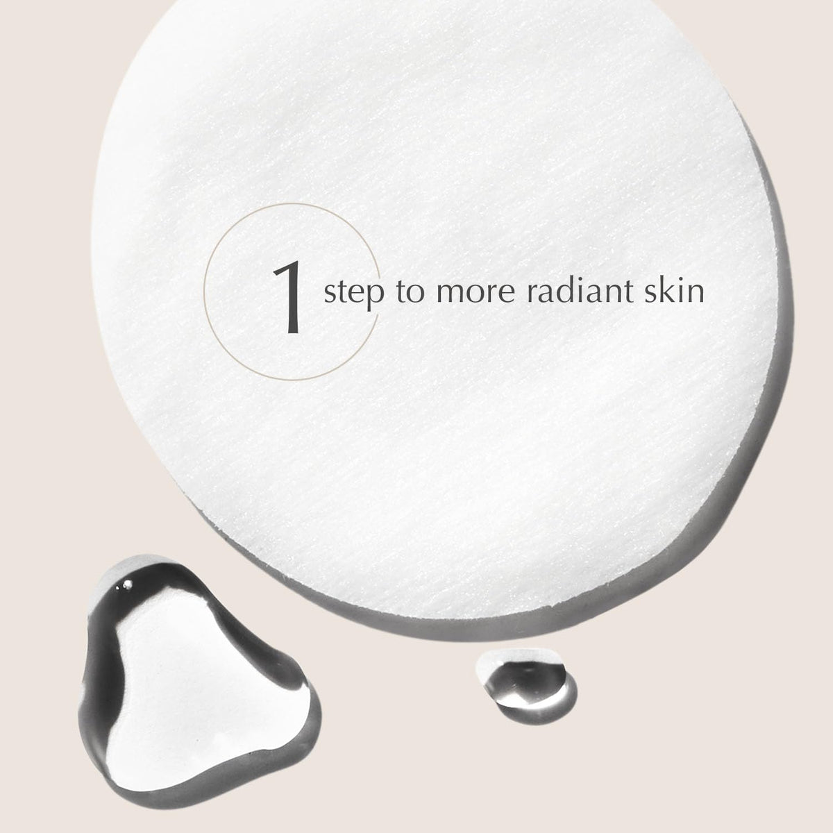EXUVIANCE single pad close-up highlighting saturated texture and consistent dosing benefit