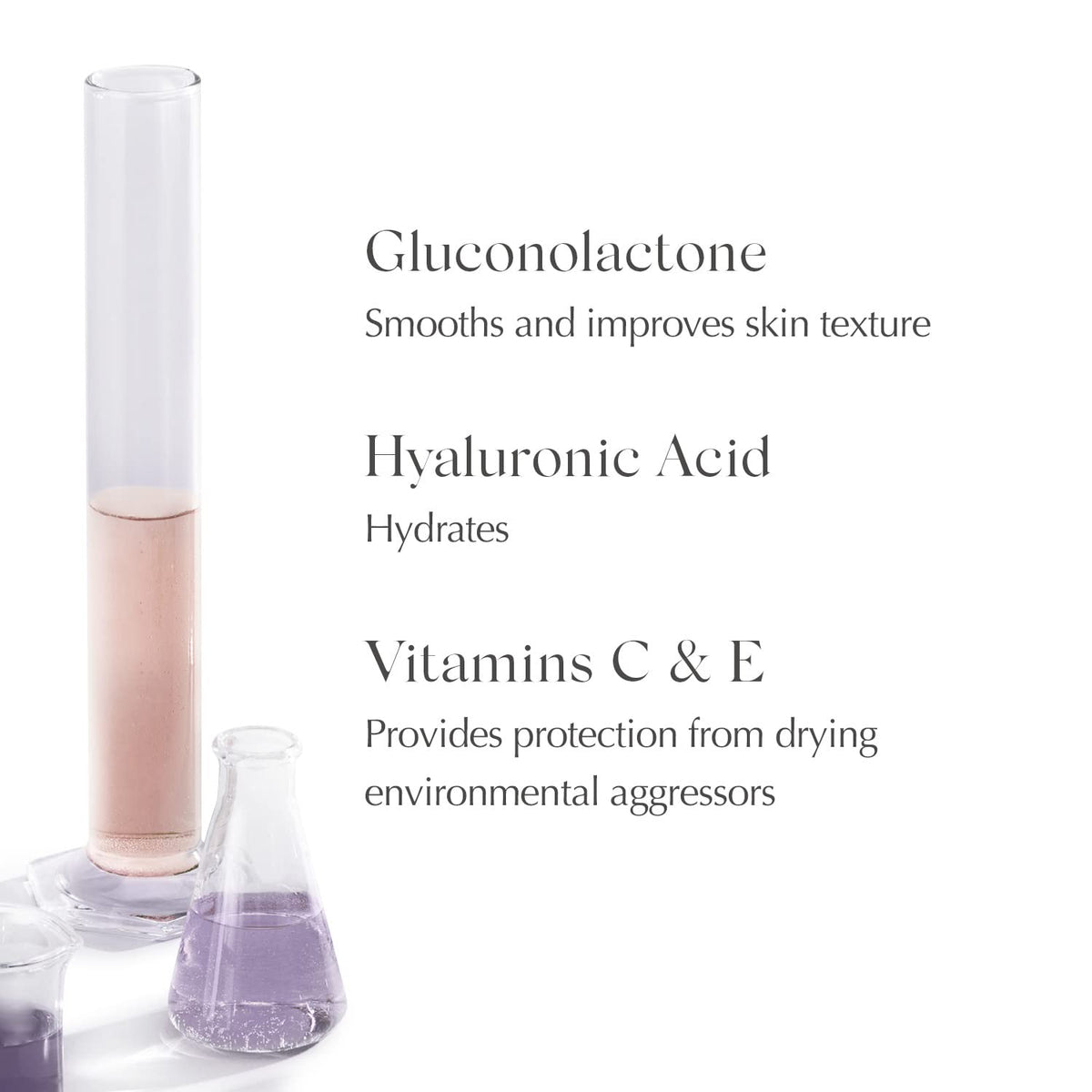 EXUVIANCE jar next to hand showing 50 g scale and travel-friendly benefit