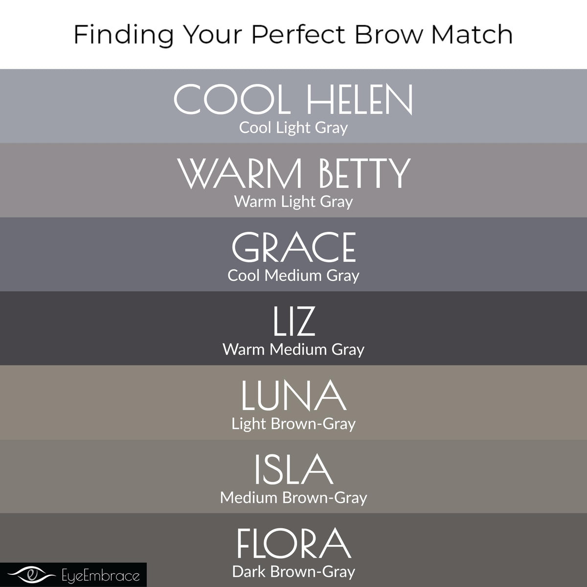 Eye Embrace spoolie brush detail to blend and groom brows