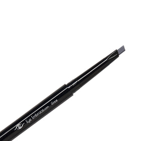 Eye Embrace Grace front packaging showing pencil and cap, highlights portability