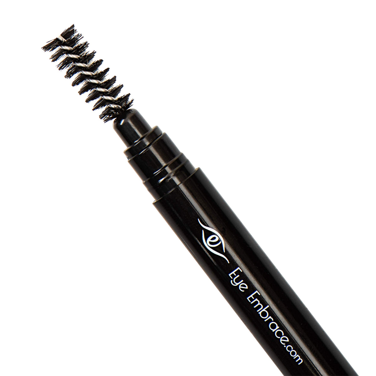 Eye Embrace pencil held in hand to show scale and user-friendly size