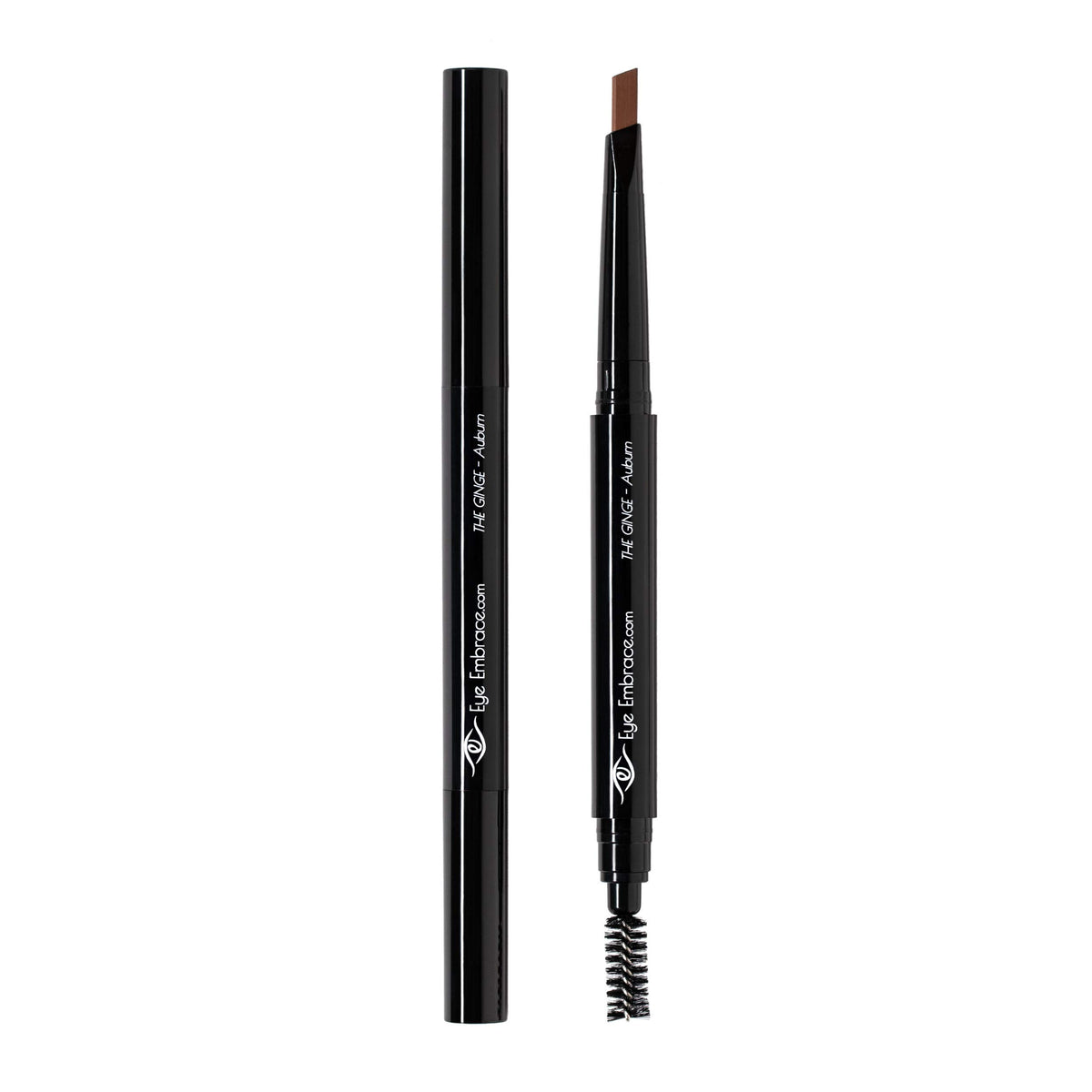 Eye Embrace pencil used on model creating natural-looking auburn brows