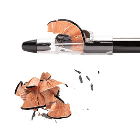 Eye Embrace pencil held in hand showing size and portability
