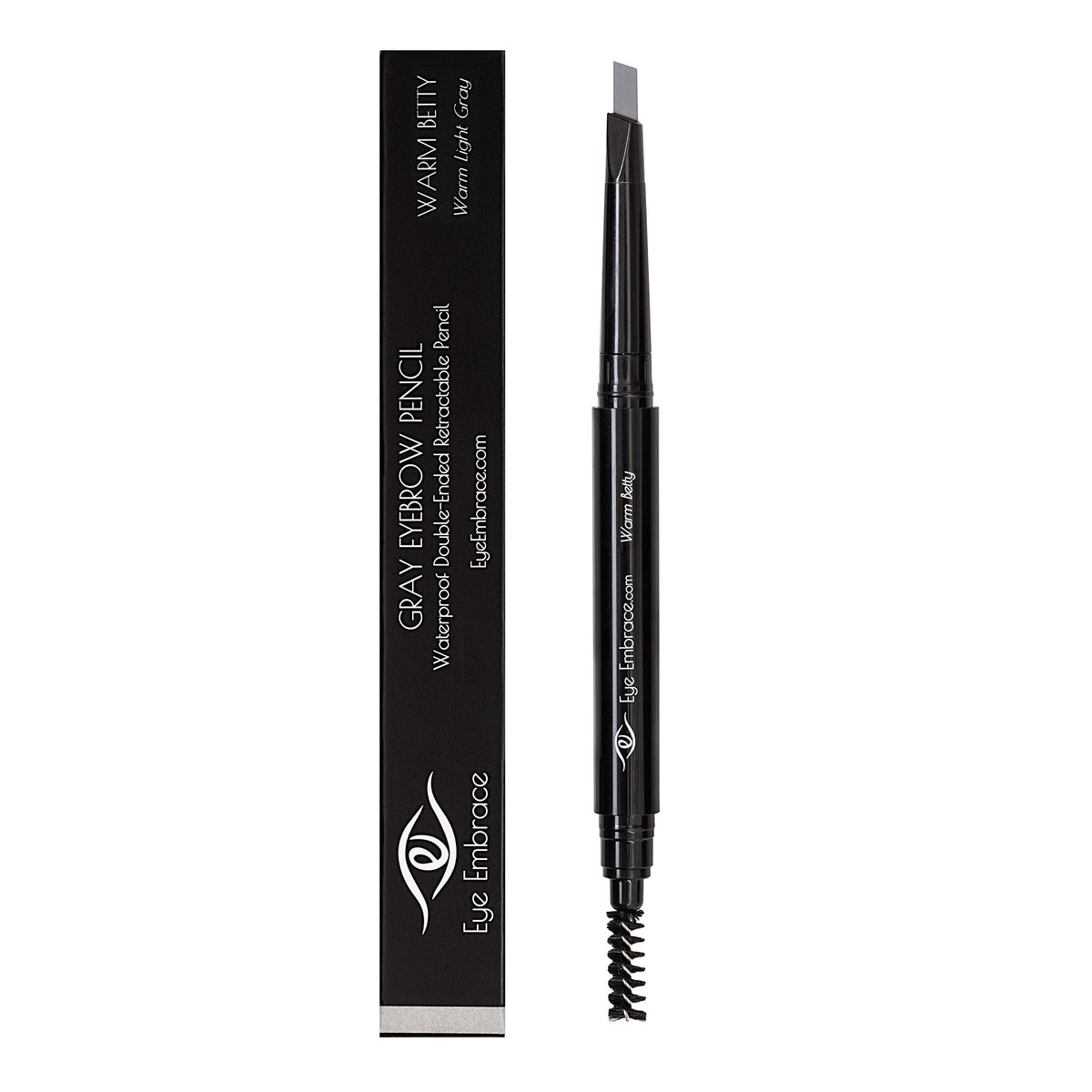 Eye Embrace pencil held in hand to show size and travel-friendly benefit