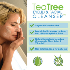 EYEECO bottle on bathroom counter staged lifestyle scene showing daily routine benefit